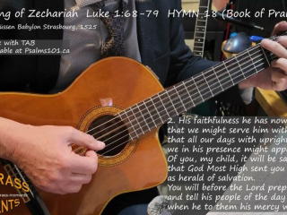 The Song of Zechariah (Hymn 18 Book of Praise)