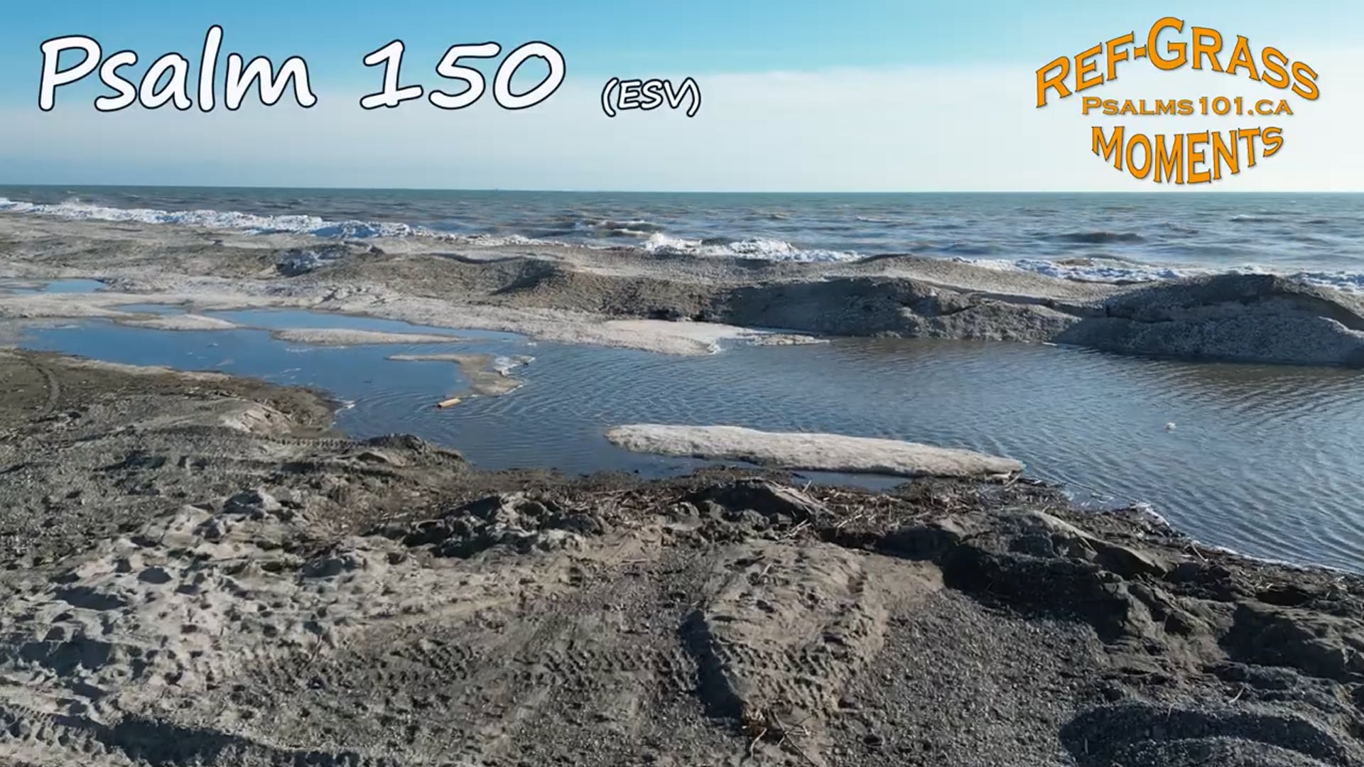 Fat Tire Bikes on Lake Erie Shore Ice & Psalm 150 with Guitar Synth